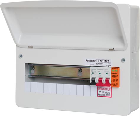 small metal fuse box|fusebox consumer unit with spd.